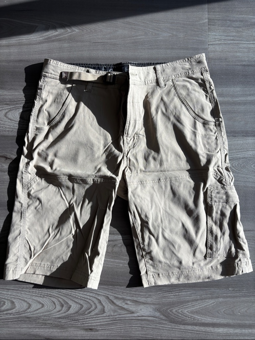 Prana Men's Cargo Shorts in Tan